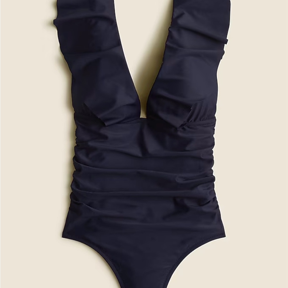 J. Crew Elegant Black One Piece Swimsuit